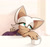 Size: 1171x1092 | Tagged: safe, artist:seventeendeer, rouge the bat, bat, 2026, alternate outfit, clothes, cup, female, leaning, leaning forward, lidded eyes, looking offscreen, looking up, shirt, sitting, solo