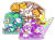 Size: 2048x1522 | Tagged: safe, artist:fizzy-dizz, jet the hawk, storm the albatross, wave the swallow, bird, 2026, anniversary, babylon rogues, cute, extreme gear, female, flat colors, goggles, jetabetes, looking offscreen, male, outline, simple background, smile, sonic riders, stormabetes, transparent background, trio, wavabetes