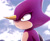 Size: 2125x1734 | Tagged: safe, artist:kaenviii, espio the chameleon, lizard, chameleon, clouds, frown, male, sky, solo