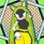 Size: 1919x1919 | Tagged: safe, artist:xyzxtrrz, surge the tenrec, tenrec, 2025, abstract background, cute, female, long hair, looking at viewer, piercing, pose, solo, standing