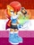 Size: 1536x2048 | Tagged: safe, artist:pagonmoon, nicole the handheld, nicole the hololynx, sally acorn, 2026, bisexual, bisexual pride, blushing, cape, covering mouth, digital static, duo, face paint, glitch, heart, lesbian, lesbian pride, looking at each other, nicole x sally, outline, pride, pride flag, pride flag background, pride month, shipping, watermark