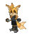 Size: 1206x1469 | Tagged: safe, artist:redstarring, miles "tails" prower, nine, sonic prime, 2026, alternate universe, animated, arms out, au:twin tails, blinking, ear fluff, eyes closed, fur markings, gif, infinite loop, lidded eyes, pawpads, simple background, smile, solo, transparent background