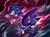 Size: 2048x1500 | Tagged: safe, artist:gazo1a, metal sonic, sonic the hedgehog, sonic cd, 2026, abstract background, black sclera, classic sonic, clenched fists, duo, electricity, fire, flame, frown, lineless, looking ahead, looking at them, racing, robot, running, stardust speedway, treads