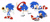 Size: 2048x886 | Tagged: safe, artist:thatbirdguy_, sonic the hedgehog, chao, 2026, character chao, dust clouds, flat colors, flower, holding something, lying down, one eye closed, rock, running, shadow chao, simple background, smile, solo, squiggle, sunflower, super peel-out, treads, white background
