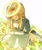 Size: 1729x2048 | Tagged: safe, artist:q__sci, maria robotnik, human, 2025, blushing, covering eyes, daytime, female, grass, halo, kneeling, mouth open, open smile, simple background, smile, solo, white background