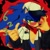 Size: 2048x2048 | Tagged: safe, artist:uhhky0, sonic the hedgehog, hedgehog, 2026, bandana, bare chest, cap, clothes, gloves off, hat, lidded eyes, looking at viewer, male, number, open jacket, pointing, smile, solo, sunglasses, text