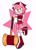 Size: 1495x2048 | Tagged: safe, artist:unmonn, amy rose, hedgehog, 2026, alternate outfit, boots, clothes, crop top, female, grin, head tilt, headscarf, leaning, looking at viewer, midriff, outline, piko piko hammer, shorts, smile, smiling at viewer, solo, standing, standing on one leg, star (symbol), stockings, white outline