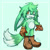 Size: 958x962 | Tagged: safe, artist:peskypixel, oc, oc:mint prower, fox, hybrid, 2025, arm fluff, boots, brown gloves, brown shoes, cute, fankid, fennec, freckles, gloves, looking at viewer, magical gay spawn, nonbinary, oc only, ocbetes, one fang, parent:kit, parent:tails, parents:kittails, smile, solo, solo nonbinary, standing