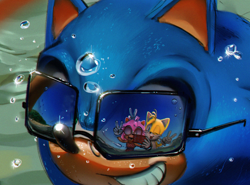 Size: 2500x1848 | Tagged: safe, artist:lemonade-pop, amy rose, miles "tails" prower, sonic the hedgehog