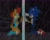 Size: 1955x1559 | Tagged: safe, artist:nerdy-boi-mochi-1998, sally acorn, sonic the hedgehog, chipmunk, hedgehog, 2024, chain, crying, dark, duo, female, kneeling, looking at each other, male, rain, sally x sonic, sally's vest and boots, shipping, straight, tears