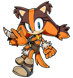 Size: 1024x1086 | Tagged: safe, artist:paulicat-24, sticks the badger, boomerang, cover art, sonic boom (tv), uekawa style