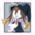 Size: 2048x2048 | Tagged: safe, artist:butterrrmoth, 2026, agender, agender soleil, food, jester outfit, looking offscreen, popsicle, signature, smile, soleil the sugar glider, solo, solo agender, sugar glider