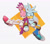 Size: 1926x1709 | Tagged: safe, artist:psln, blaze the cat, silver the hedgehog, cat, hedgehog, 2019, abstract background, blaze x silver, duo, female, holding hands, leaning, leaning back, leaning on each other, male, open mouth, outline, shipping, sitting, sleeping, straight, treads, white outline