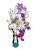 Size: 3068x4328 | Tagged: safe, artist:tracingpapier, blaze the cat, silver the hedgehog, cat, hedgehog, 2023, alternate outfit, blanket, blaze x silver, clothes, duo, female, fighting pose, fully clothed, jacket, looking at viewer, male, pants, pose, riders outfit, scarf, shipping, shirt, shorts, simple background, smile, straight