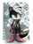 Size: 743x997 | Tagged: safe, artist:uyenmiumilk, geoffrey st. john, skunk, 2017, abstract background, aiming, looking offscreen, low res, male, solo, standing