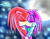 Size: 994x780 | Tagged: safe, artist:jefryx, julie-su, knuckles the echidna, echidna, 2016, cybernetic, duo, eyes closed, female, hugging, julie-su x knuckles, kiss, male, moon, nighttime, shipping, straight