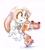 Size: 1863x2048 | Tagged: safe, artist:frogfroggs, cream the rabbit, rabbit, 2026, dress, looking offscreen, mouth open, rollerskates, simple background, skating, smile, solo, white background