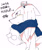 Size: 1000x1200 | Tagged: safe, artist:aoshibazakura95, knuckles the echidna, 2025, breath, chibi, cute, duo, japanese text, knucklebetes, on head, scarf, sega cooro, self paradox, simple background, white background