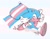 Size: 1511x1177 | Tagged: dead source, safe, artist:boei_place, sonic the hedgehog, hedgehog, gradient background, holding something, limited palette, looking at viewer, male, pride flag, running, scar, signature, smile, solo, top surgery scars, trans boy sonic, trans male, trans pride, transgender, treads, v sign, wink