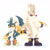Size: 1080x1080 | Tagged: safe, artist:koazhedgehog, rough the skunk, tumble the skunk, skunk, 2026, 35 days sonic, duo, red sclera, simple background, sonic channel style, standing, style emulation, white background, yellow sclera