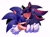 Size: 1611x1208 | Tagged: safe, artist:studiononsense, shadow the hedgehog, sonic the hedgehog, 2026, blushing, cute, duo, eyelashes, eyes closed, frown, hands together, heart, hugging, shadow x sonic, shadowbetes, shipping, simple background, smile, sonabetes, white background