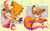 Size: 1141x700 | Tagged: safe, artist:plaguedogs123, miles "tails" prower, fox, blep, blue sclera, blushing, cute, exclamation mark, gloves, heart, male, shoes, solo, tailabetes, tongue out