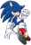 Size: 900x1268 | Tagged: safe, artist:lightningchaos20, sonic the hedgehog, hedgehog, 2012, clenched teeth, eyes closed, gloves, male, mid-air, shoes, signature, simple background, smile, socks, solo, thumbs up, transparent background, treads