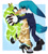 Size: 1519x1690 | Tagged: safe, artist:atomic52, kit the fennec, surge the tenrec, fox, tenrec, 2025, age difference, alternate outfit, blushing, bowtie, clothes, dress, duo, electricity, eyes closed, female, fennec, heels, holding hands, kiss, kitsurge, looking at them, male, shipping, shoes, standing, standing on one leg, straight, suit, surprise kiss, surprised, watermark