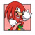 Size: 894x894 | Tagged: safe, artist:sungrangdesign, knuckles the echidna, echidna, gloves, looking at viewer, male, obtrusive watermark, open mouth, open smile, shoes, smile, smiling at viewer, solo, watermark