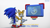 Size: 2560x1440 | Tagged: safe, artist:_nav_o, miles "tails" prower, sonic the hedgehog, 2025, 3d, blushing, dialogue, duo, english text, rolling combo, screen, simple background, sonic 4: episode 2, standing, talking, text, white background