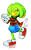 Size: 1018x1653 | Tagged: safe, artist:rikdraws, tekno the canary, bird, 2019, cute, eyes closed, hair over one eye, outline, pointing, signature, simple background, smile, solo, standing, standing on one leg, teknabetes, transparent background