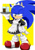 Size: 500x707 | Tagged: safe, artist:shoppaaaa, sonic the hedgehog, hedgehog, blushing, bow, clothes, crossdressing, dress, drink, gloves, gothic lolita, lolita, maid outfit, male, shoes, solo, standing