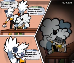 Size: 2048x1744 | Tagged: safe, artist:jkai24_, lanolin the sheep, tangle the lemur