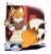 Size: 1191x1280 | Tagged: safe, artist:tails337, miles "tails" prower, fox, 2026, aged up, beanbrows, black shoes, clothes, fur markings, hand in pocket, lidded eyes, looking offscreen, male, needs more jpeg, outline, pants, pawpads, shoes, signature, smile, solo, standing, sweater, white outline