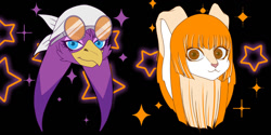 Size: 1280x640 | Tagged: safe, artist:infestedwraith, cream the rabbit, wave the swallow