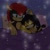 Size: 1254x1254 | Tagged: safe, artist:isaahvieiraa2010, honey the cat, mighty the armadillo, armadillo, cat, 2026, alternate outfit, bed, blanket, blushing, clothes, cute, dark, duo, eyes closed, female, hand on another's back, heart, honey x mighty, indoors, looking at them, male, nighttime, pillow, shipping, sleeping, smile, sparkles, straight