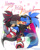 Size: 1600x2000 | Tagged: safe, artist:mintiiorweeos, shadow the hedgehog, sonic the hedgehog, 2026, agender, agender pride, agender shadow, bi sonic, bisexual, bisexual pride, blushing, cap, carrying them, cute, duo, english text, exclamation mark, eyes closed, flag, gay, hat, heart, holding something, ponytail, pride, pride flag, shadow x sonic, shadowbetes, shipping, shirt, smile, sonabetes, standing, standing on one leg, text, watermark