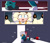 Size: 2538x2176 | Tagged: safe, artist:quaverdraws, gadget the wolf, lanolin the sheep, sheep, wolf, 2026, backlighting, blood, bruise, comforting, comic, crying, dialogue, door, duo, english text, female, gadget x lanolin, glasses, hugging, indoors, looking at each other, male, mouth open, shipping, straight, tears, treads, weapon, wispon, wound, wraps