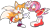 Size: 1280x720 | Tagged: safe, artist:superzachworldart, amy rose, miles "tails" prower, fox, hedgehog, 2026, duo, eyelashes, female, hand on hip, looking at viewer, male, mouth open, open smile, pointing, simple background, smile, smiling at viewer, standing, standing on one leg, transparent background, v sign, wink, winking at viewer