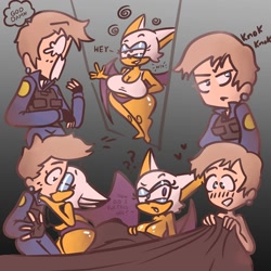 Size: 2000x2000 | Tagged: suggestive, artist:g00dstuff, agent topaz, rouge the bat, rouge x topaz, shipping