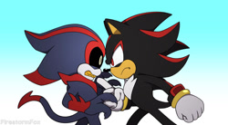 Size: 1280x708 | Tagged: safe, artist:firestormfoxcinder, eclipse the darkling, shadow the hedgehog