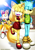 Size: 1024x1447 | Tagged: safe, artist:bbmbbf, miles "tails" prower, zooey the fox, fox, 2015, abstract background, alternate version, beaver, bouquet, buck teeth, daytime, eyes closed, female, flower, frown, heartbreak, holding arm, holding something, house, justin beaver, justin x zooey, lens flare, lidded eyes, male, mouth open, open smile, outdoors, palm tree, plant, sand, shipping, shipping denied, smile, sonic boom (tv), standing, standing on one leg, straight, sun, tree, trio, unamused