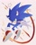 Size: 1027x1280 | Tagged: safe, artist:danaiyu, sonic the hedgehog, ear fluff, looking at viewer, solo, star (symbol), treads