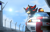 Size: 2200x1400 | Tagged: safe, artist:endjfcar, shadow the hedgehog, hedgehog, 2015, car, clothes, cloud, daytime, english text, fully clothed, helmet, leaning on something, light, looking at viewer, male, nissan, nissan r32, nissan skyline, pit stop, pose, racing suit, roadster, solo, sport car, standing, sun, sunlight, vehicle