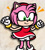 Size: 849x942 | Tagged: safe, artist:captainquack64, amy rose, hedgehog, amy's halterneck dress, bloomers, clothes, dress, emanata, female, gloves, shoes, smile, solo
