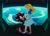 Size: 2048x1477 | Tagged: safe, artist:bongwaterwiz, maria robotnik, shadow the hedgehog, hedgehog, human, 2025, chest fluff, cute, dancing, duo, female, happy, holding each other, holding hands, looking at each other, male, shadowbetes, smile, space, space colony ark, standing