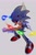 Size: 1343x2048 | Tagged: safe, artist:keng_keng_, sonic the hedgehog, hedgehog, 2026, chaos emerald, crossover, epic games, fortnite, fortnite sonic, grey background, male, simple background, solo