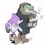 Size: 1063x1165 | Tagged: safe, artist:panhaley54803, charmy bee, espio the chameleon, vector the crocodile, 2025, alternate outfit, alternate shoes, carrying them, clothes, coat, eyes closed, korean text, mouth open, simple background, team chaotix, trio, walking, white background