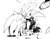 Size: 812x633 | Tagged: safe, artist:panhaley54803, silver the hedgehog, sonic the hedgehog, 2025, all fours, duo, greyscale, lidded eyes, looking at each other, looking at them, lying down, monochrome, mouth open, simple background, sketch, white background