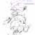 Size: 1219x1219 | Tagged: safe, artist:panhaley54803, sonic the hedgehog, 2025, clenched fist, greyscale, grin, korean text, looking up, monochrome, simple background, sketch, smile, solo, standing, white background